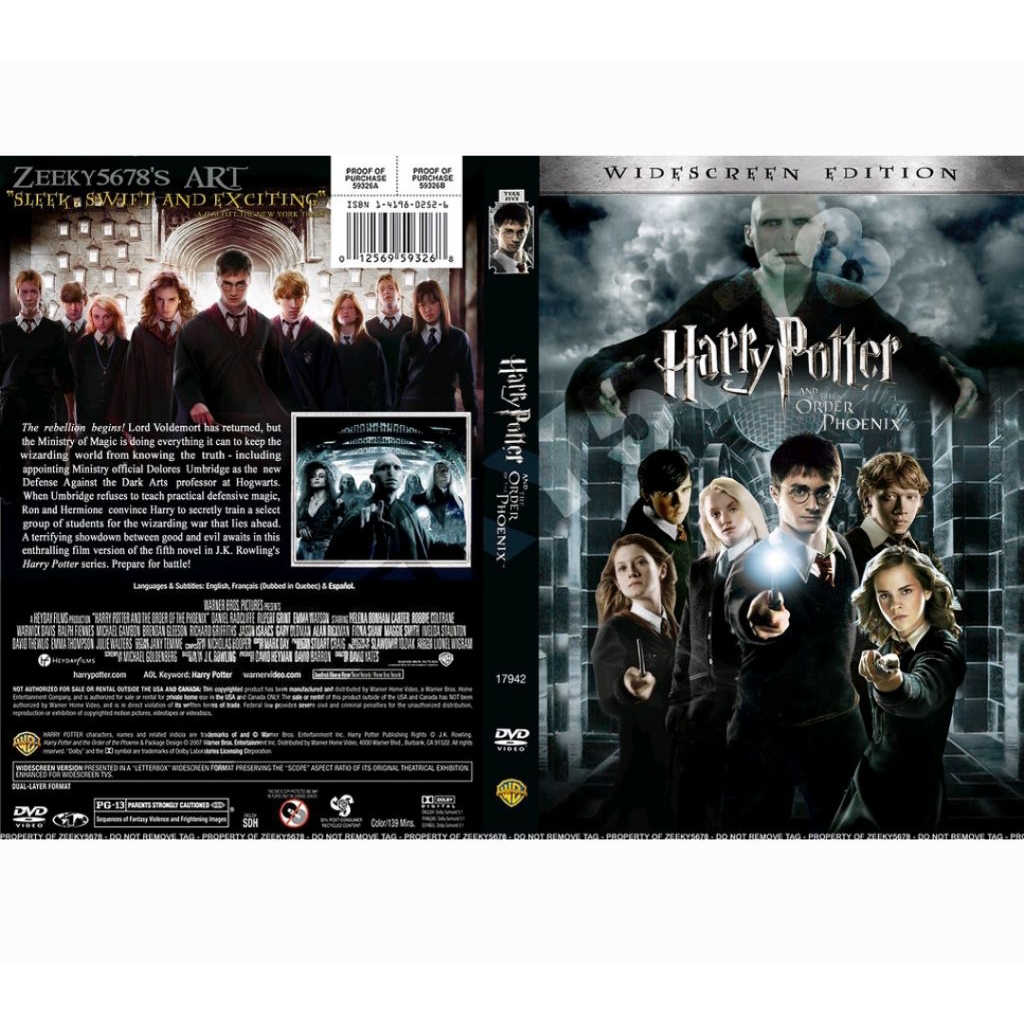 Kaset Video Film Harry Potter and the order Phoenix - KASET FILM HARRY POTTER AND THE ORDER PHOENIX