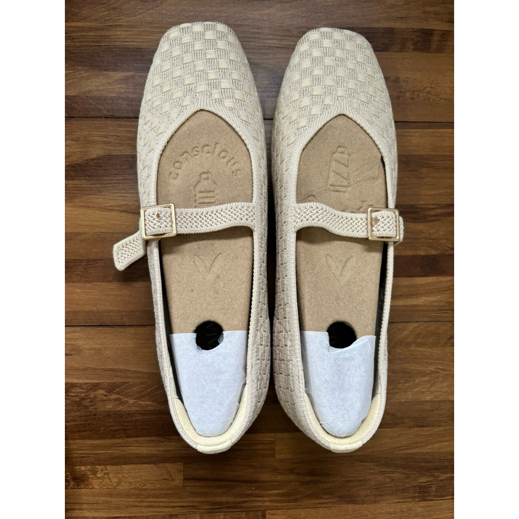 NEW VIVAIA SEPATU FLAT SHOES WANITA VIVAIA Sepatu Wanita Square-Toe Mary-Jane (Margot Mary-Jane) - I