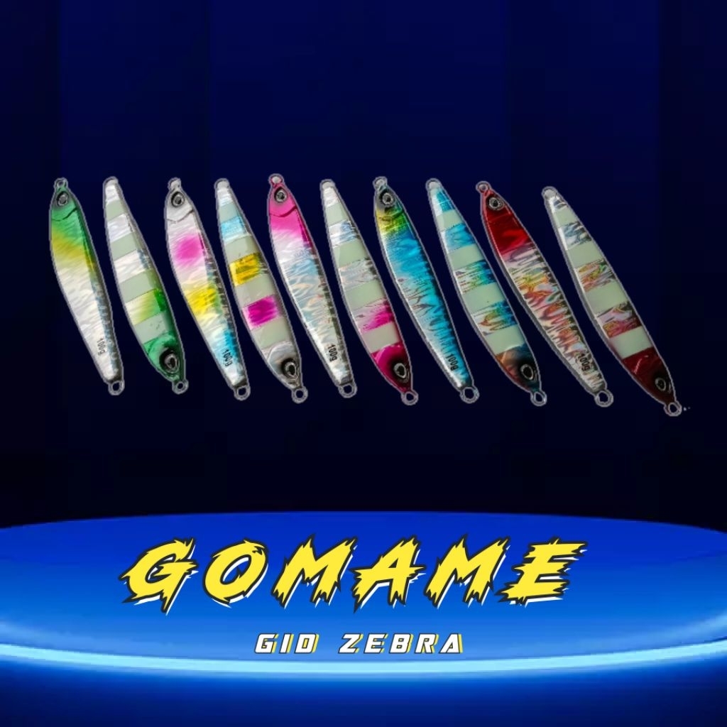 Metal jig gomame VRF project, GID Zebra