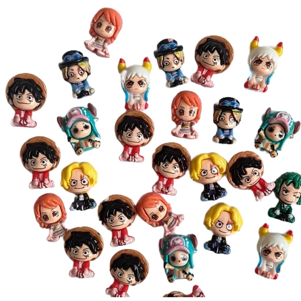 500 PCS CLAY ONE PIECE CLAY KARAKTER ANAK PRIA GROSIRAN CLAY