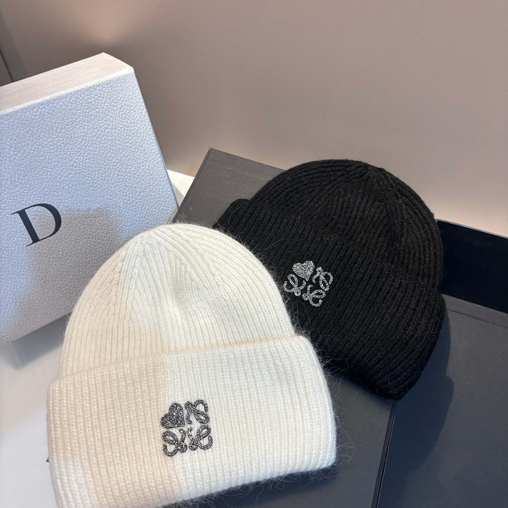 GF 698 Beanie Wool Knitted Topi Kupluk Hat Women Korean Fashion Autumn Winter Outfit Spring Wanita M