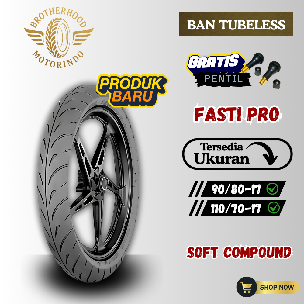 BAN IRC FASTI PRO TL COMPOUND (90/80-17 / 110/70-17) BAN TUBELESS  / BAN SOFT COMPOUND TUBLES / SOFT