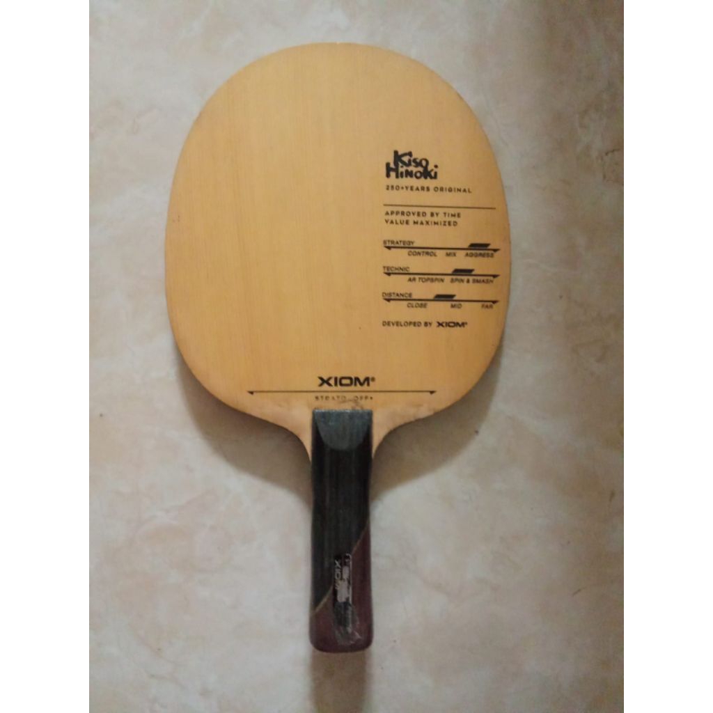 Kayu bet pingpong Xiom Strato bekas