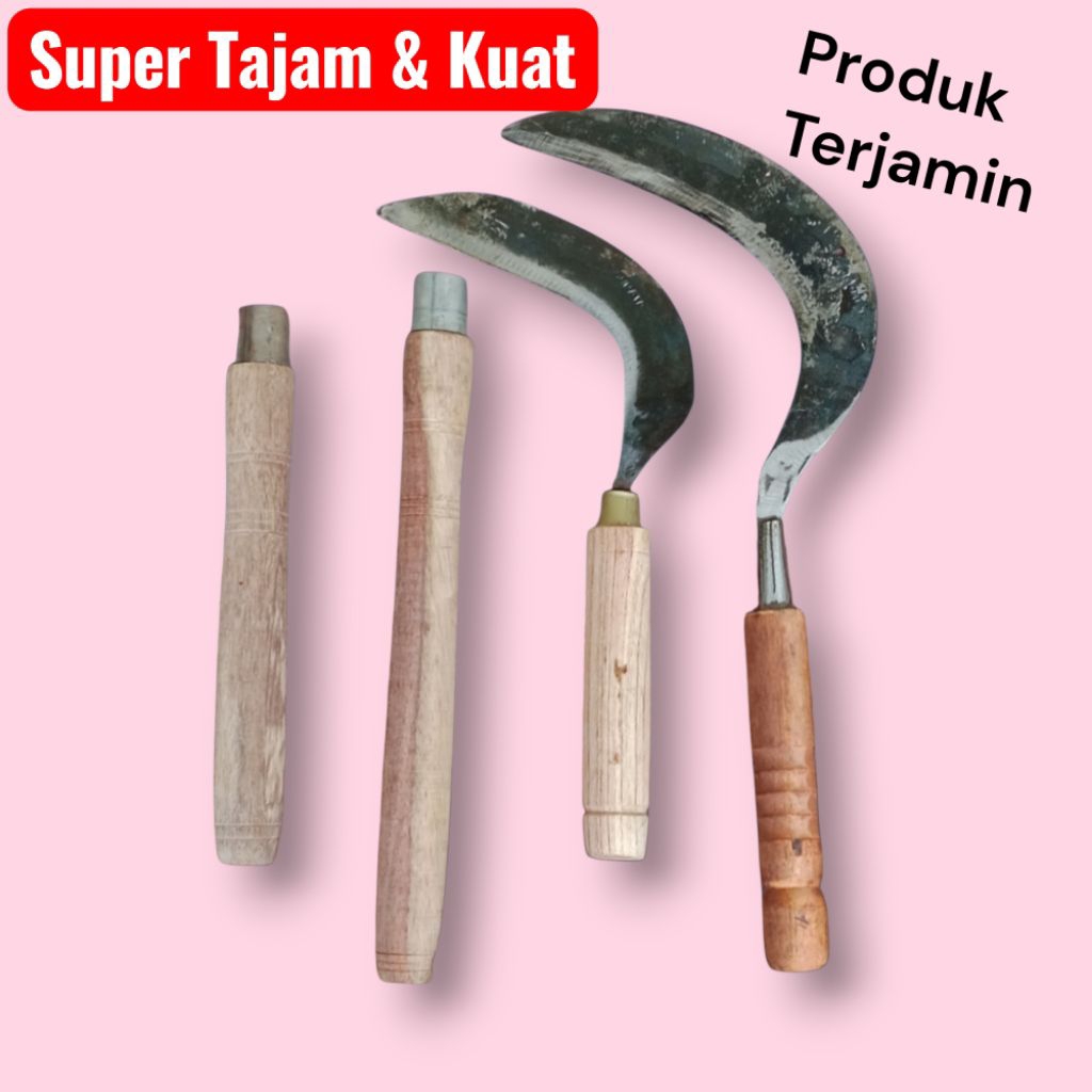 Arit Padi/Arit Rumput Super Tajam/Gagang Arit