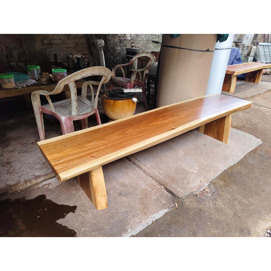 Bench natural furniture solid wood kayu trembesi
