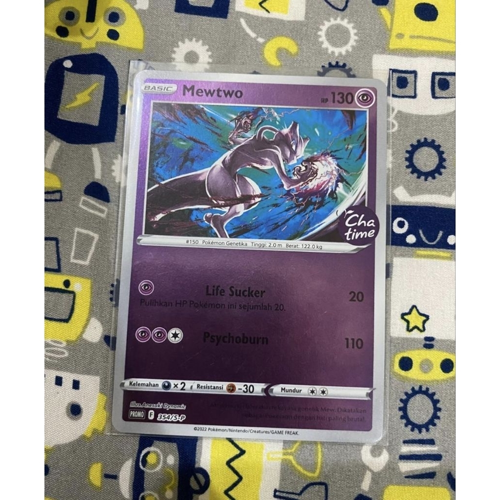 Mewtwo Promo Chatime - Tcg Pokemon