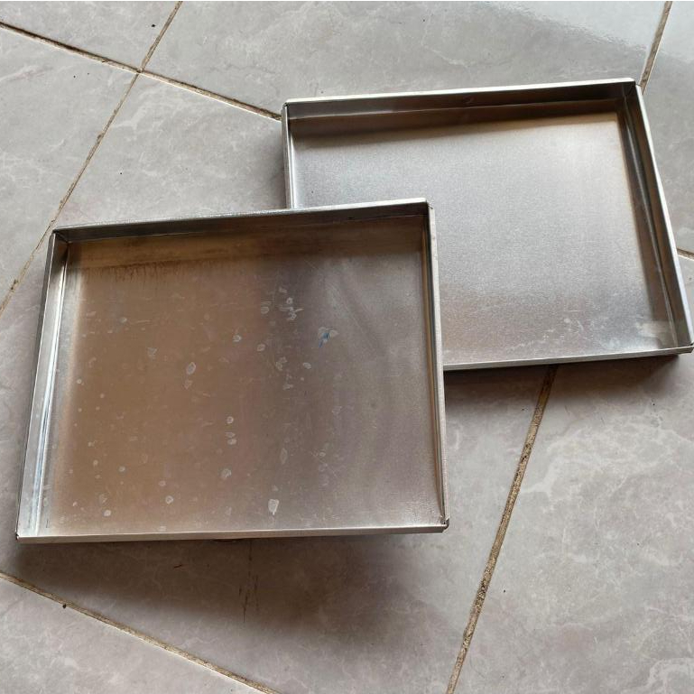 Loyang aluminium oven kompor/Kue Panggang 2 ukuran
