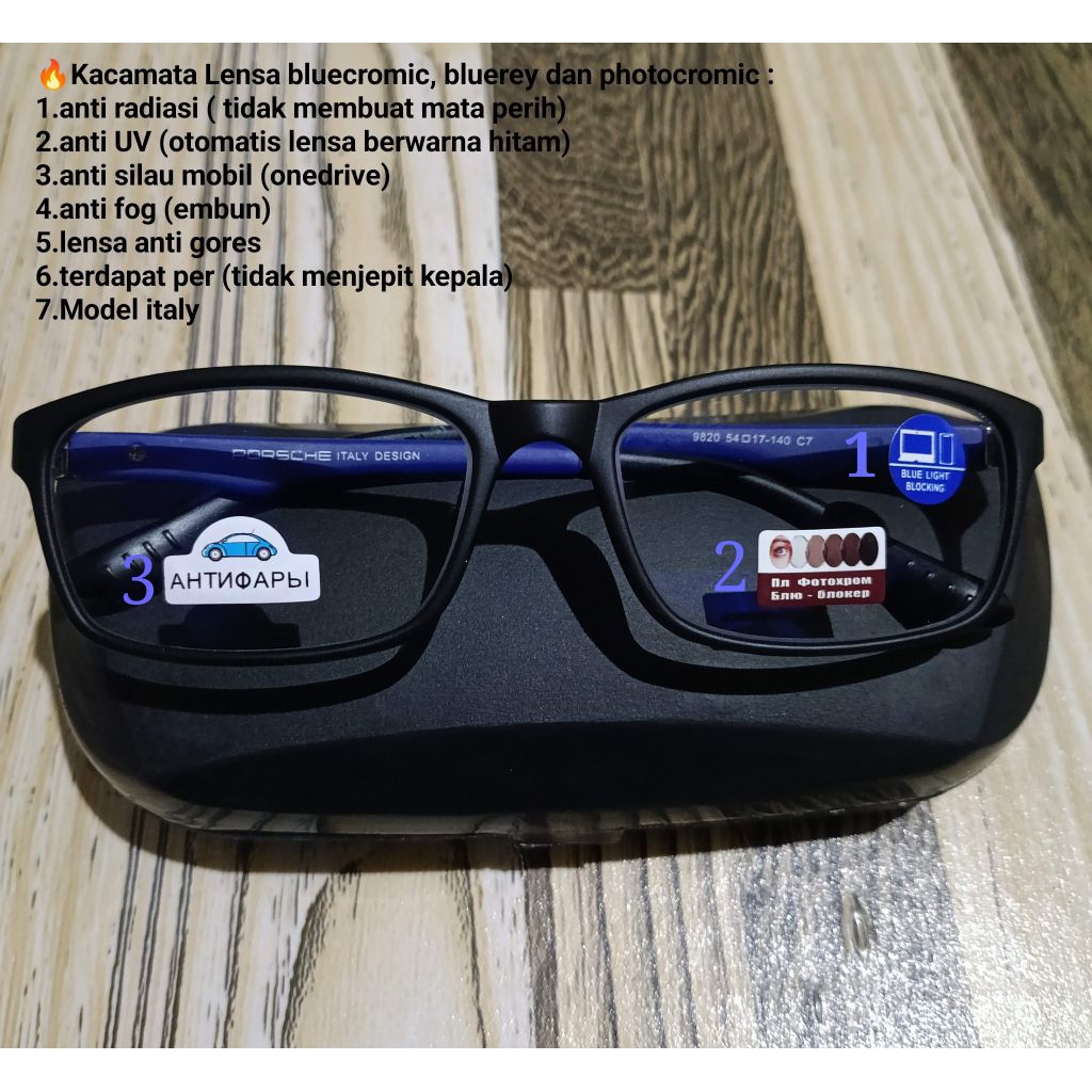 Kacamata bluecromic Porsche Fog onedrive