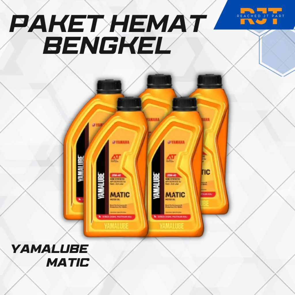 Paket Hemat Bengkel Oli Yamalube Matic 0.8L - Grosir Yamalube Matic, Oli Motor Mio, Fino