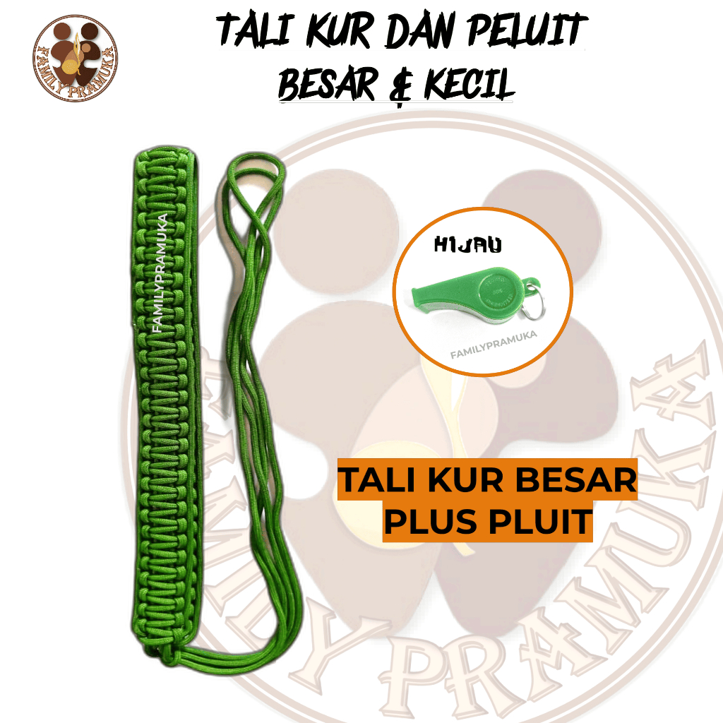 TALI KUR BESAR PRAMUKA/TALI DAN PELUIT KUR PRAMUKA