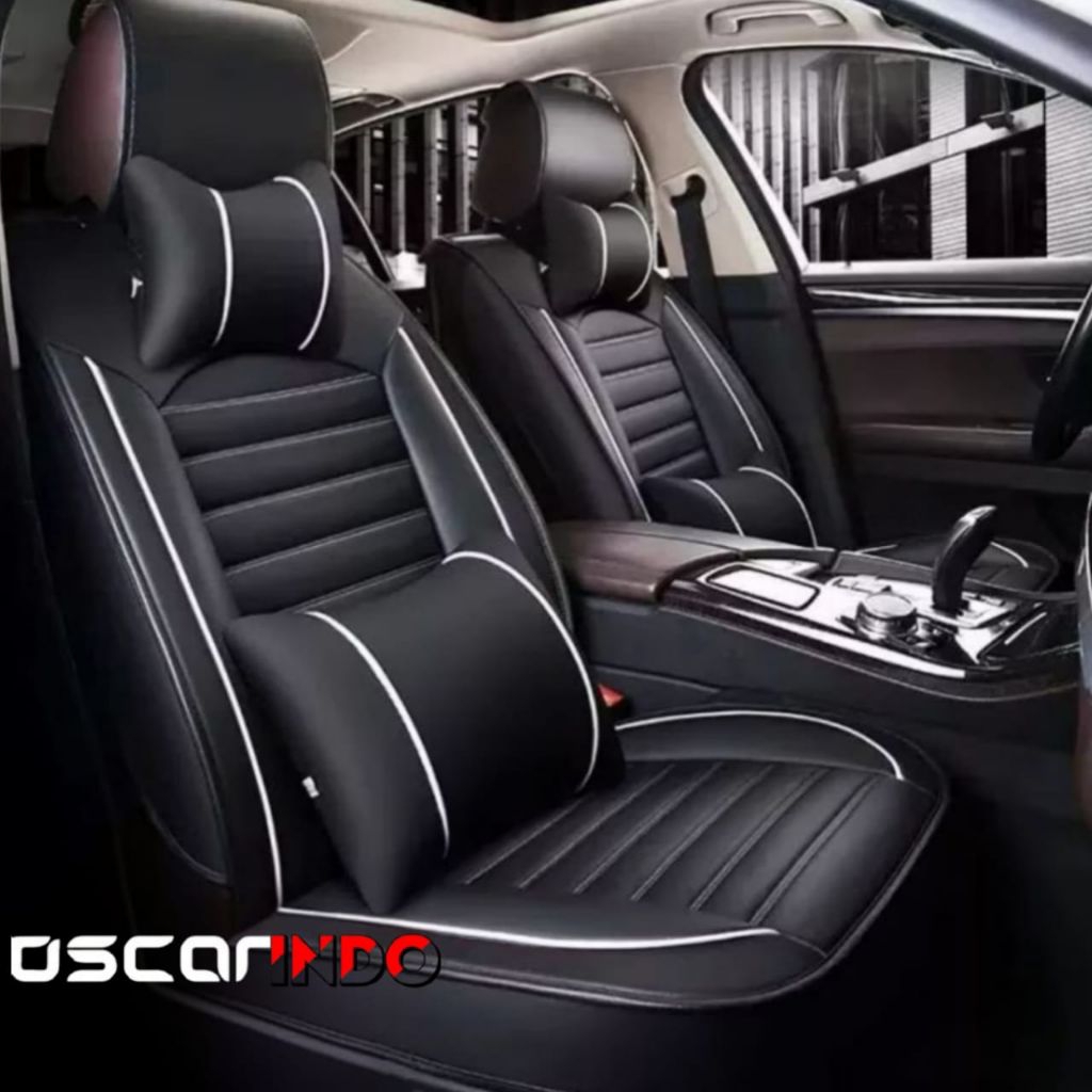 Sarung jok mobil Avanza air bag Xenia Veloz 2013 - 2015 full 3 baris bahan Oscar