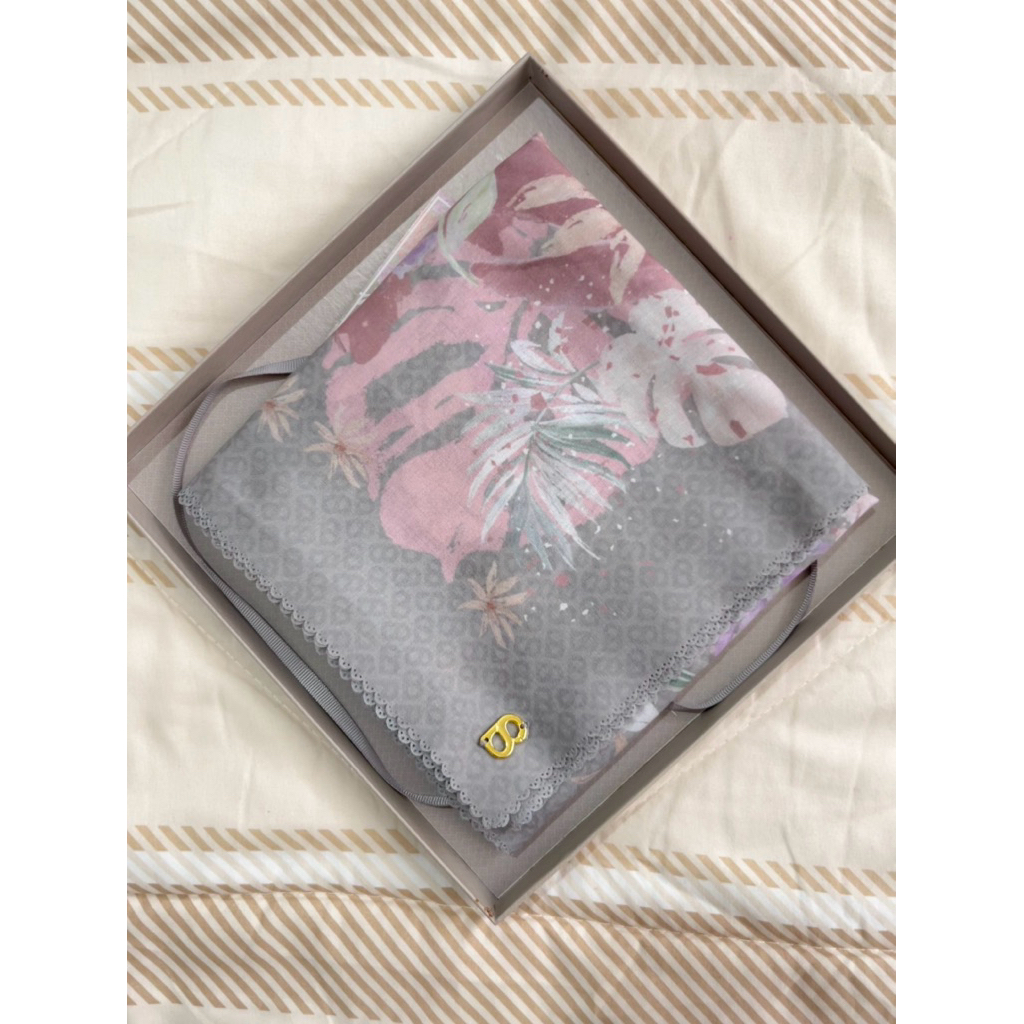 Preloved Buttonscarves Tropicale Extended Voile Square - Siena