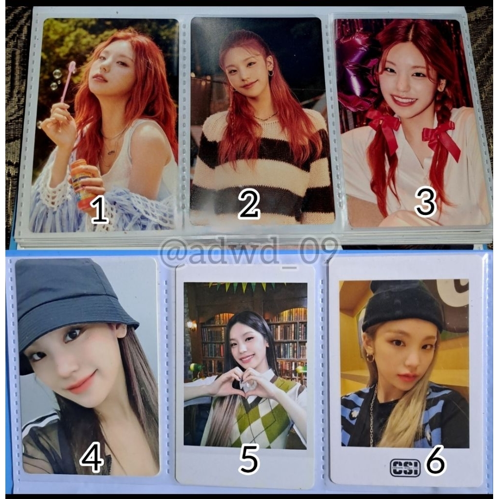 Photocard/PC Official Itzy Yeji Yuna Chaeryeong Ryujin Lia