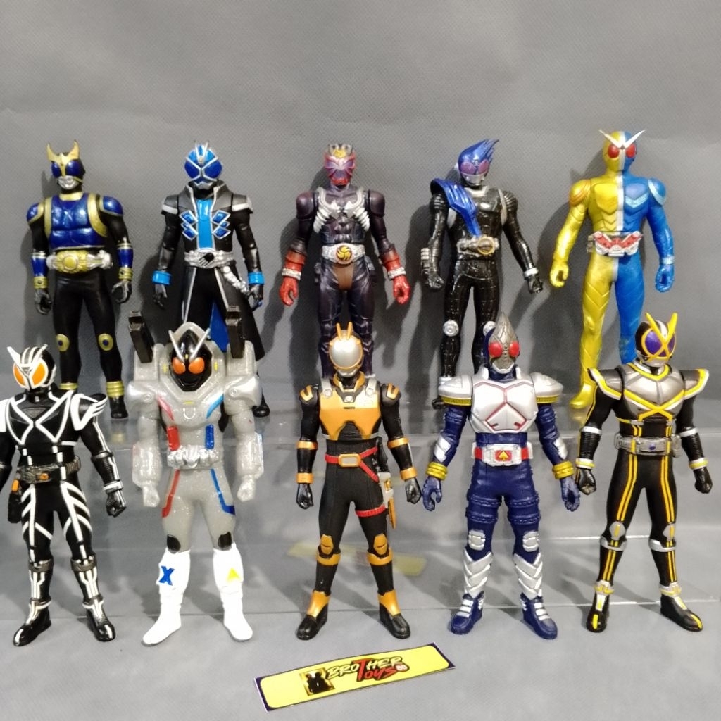 RHS Kamen Rider Kaixa Blade Kuuga Agito W Fourze Wizard Hibiki Faiz Original BANDAI 17cm