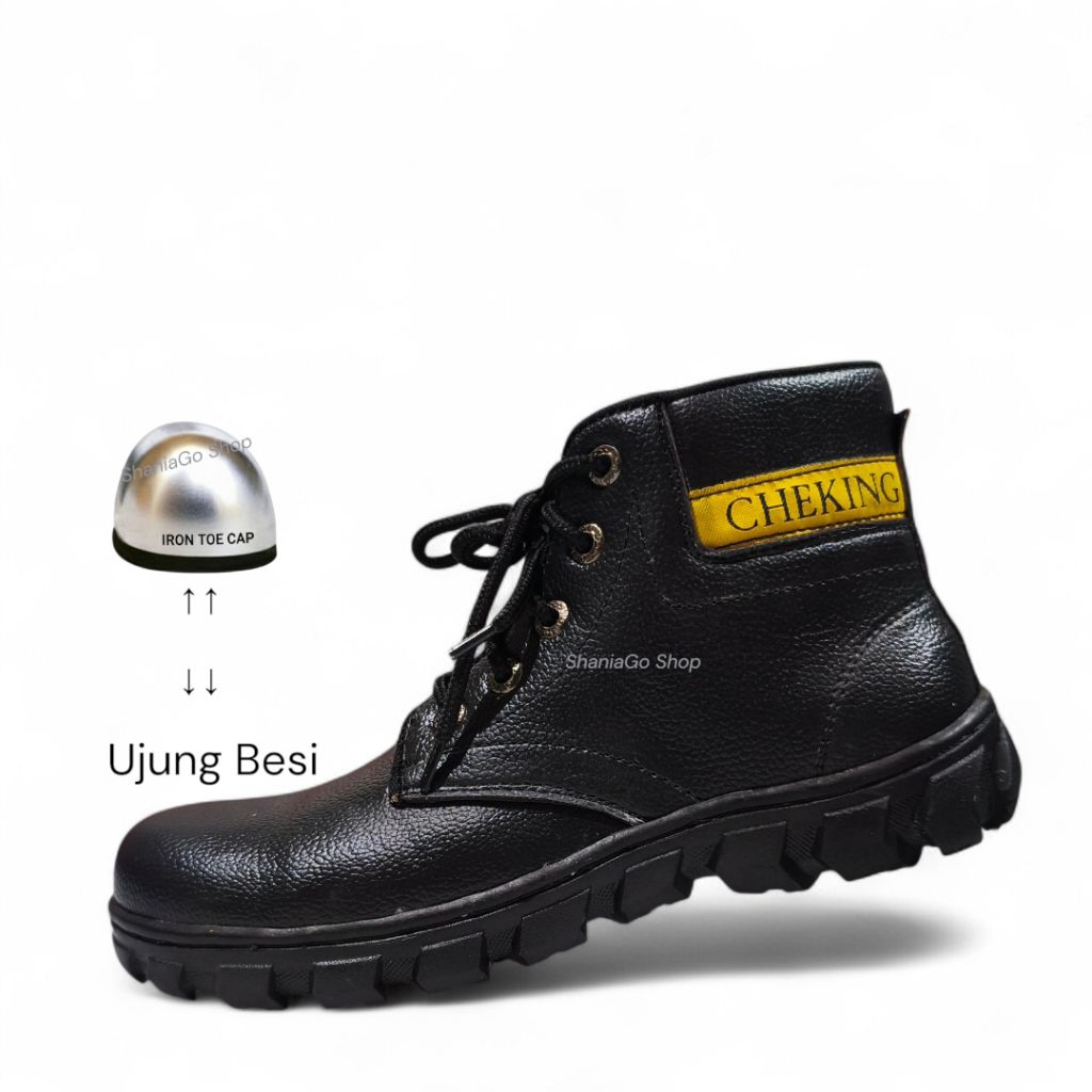Sepatu Safety Pria Boots Septy Shoes Boot Ujung Besi septi kerja lapangan proyek septi boot cowok Or