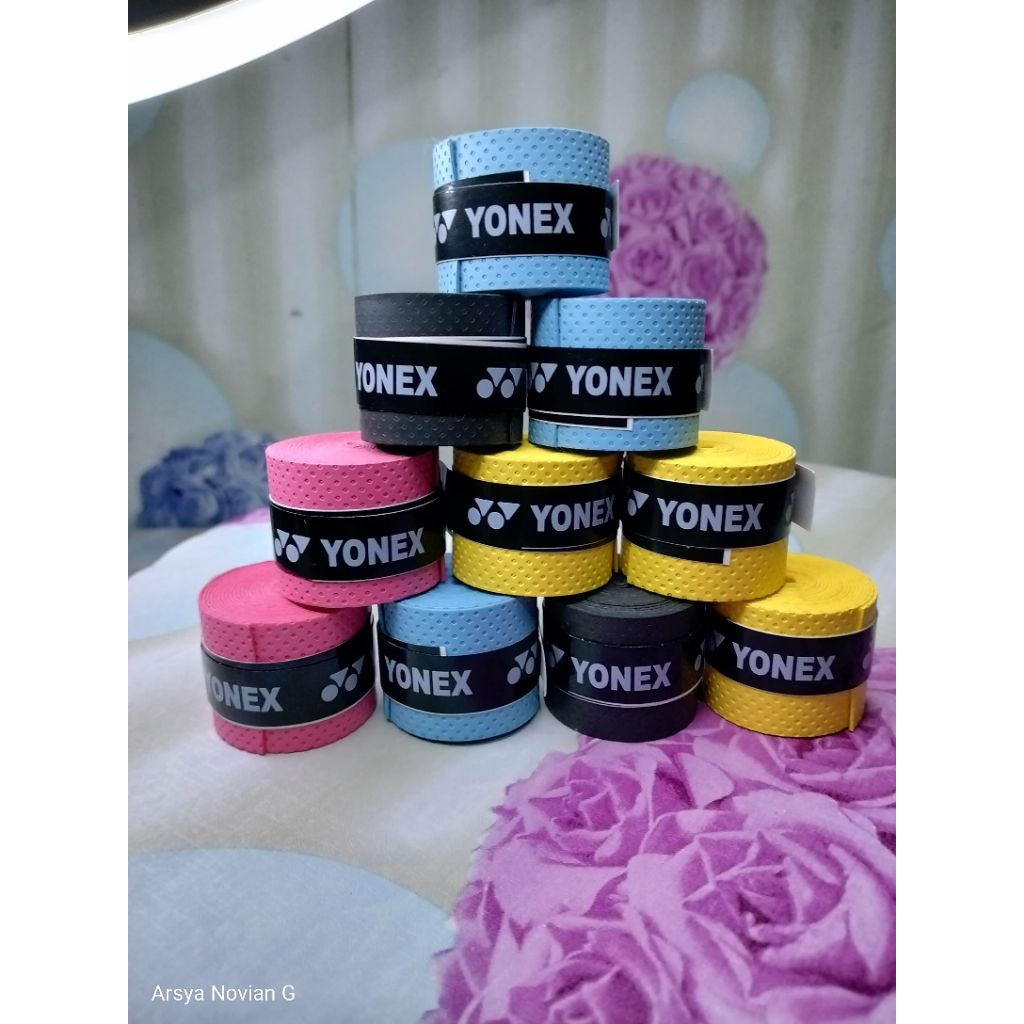 ( 1 BOX ) GRIP YONEX BINTIK TIPIS GRIP BADMINTON BULUTANGKIS JORAN PANCING TENNIS GOLF