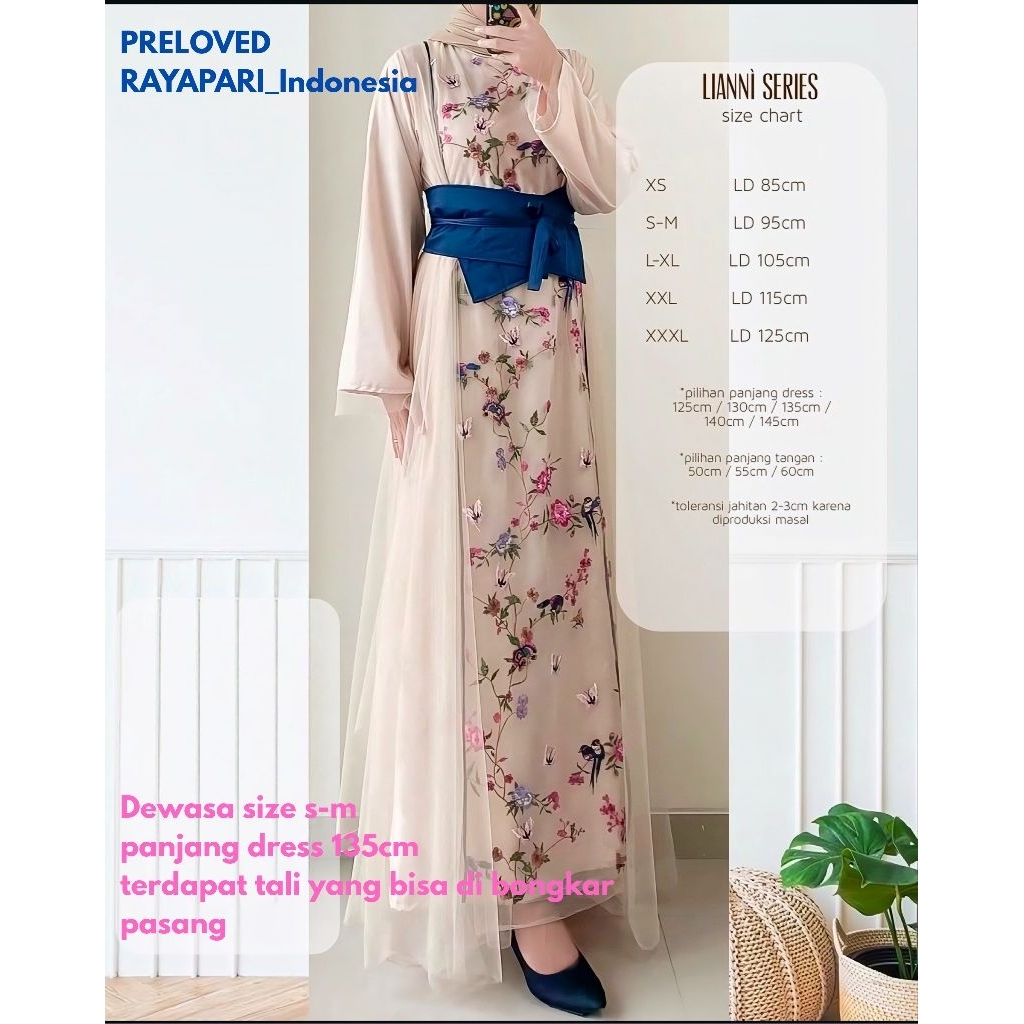 (PRELOVED) BAJU LEBARAN, DRESS RAYAPARI INDONESIA ibu dan anak