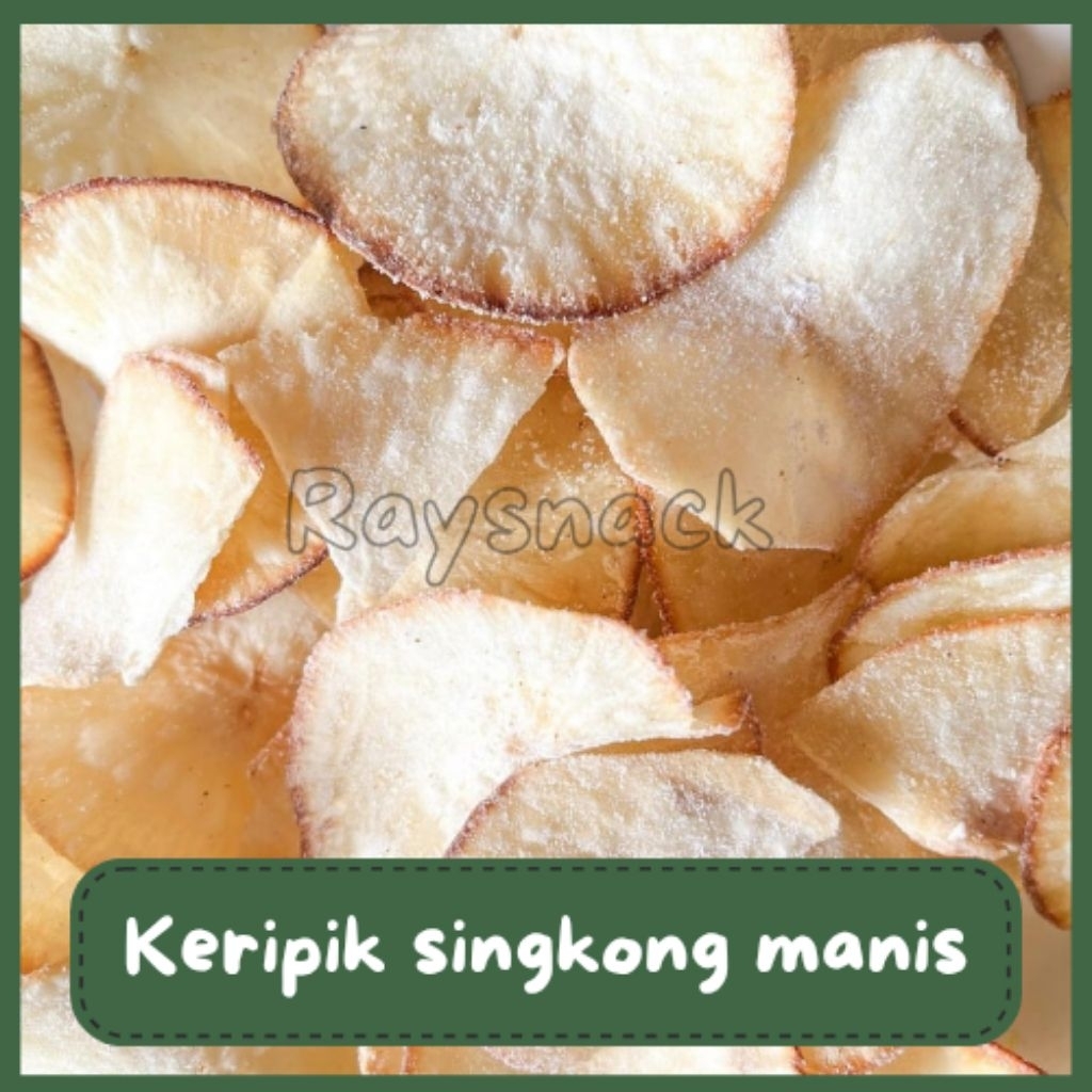 keripik singkong manis gula halus