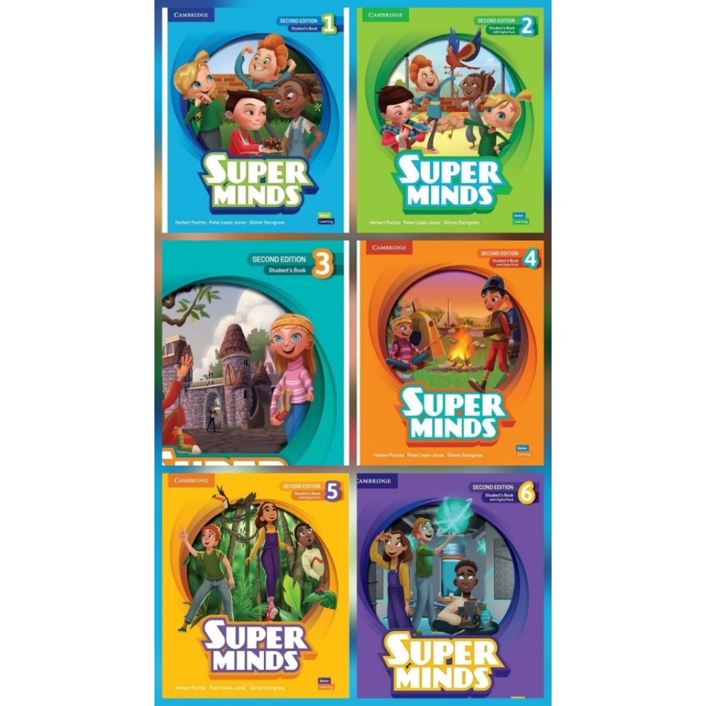 student book minds - super minds -minds student book1 - 6 full color