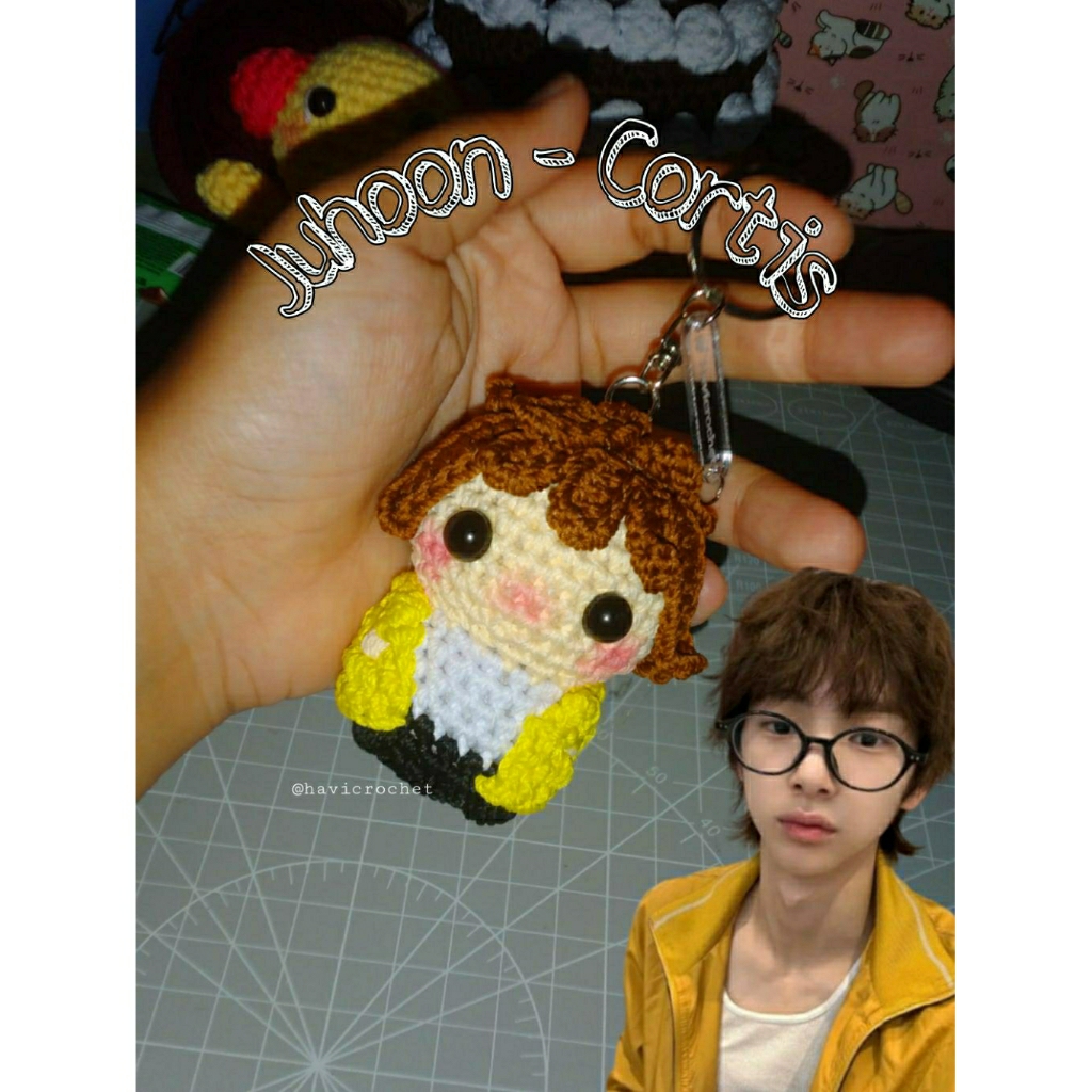 Cortis Crochet Keychain/ Gantungan Kunci Cortis/ Cortis Chibi