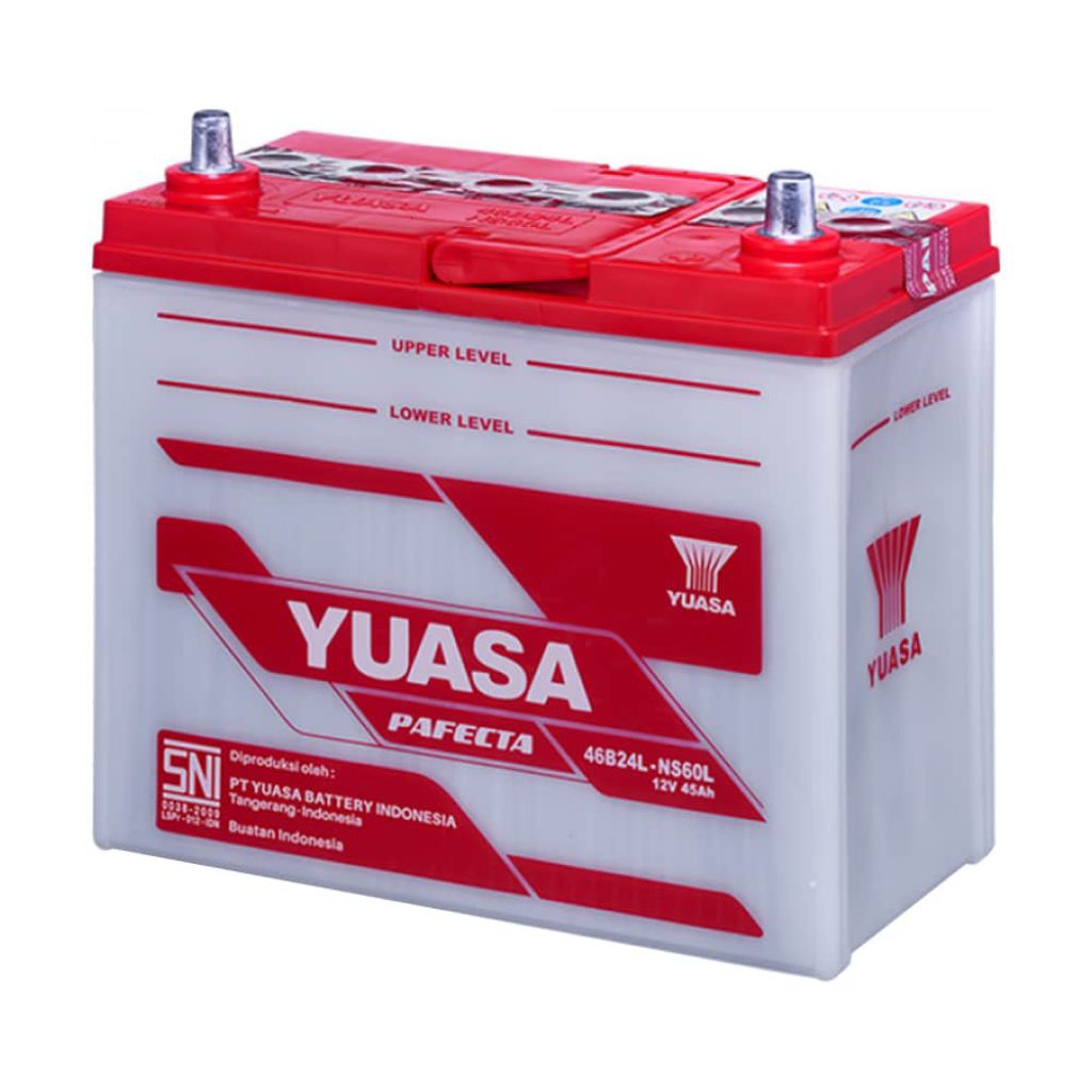 AKI MOBIL YUASA PAFECTA (BASAH) NS60L 12V (Volt) / 45Ah (Ampere-Hour)