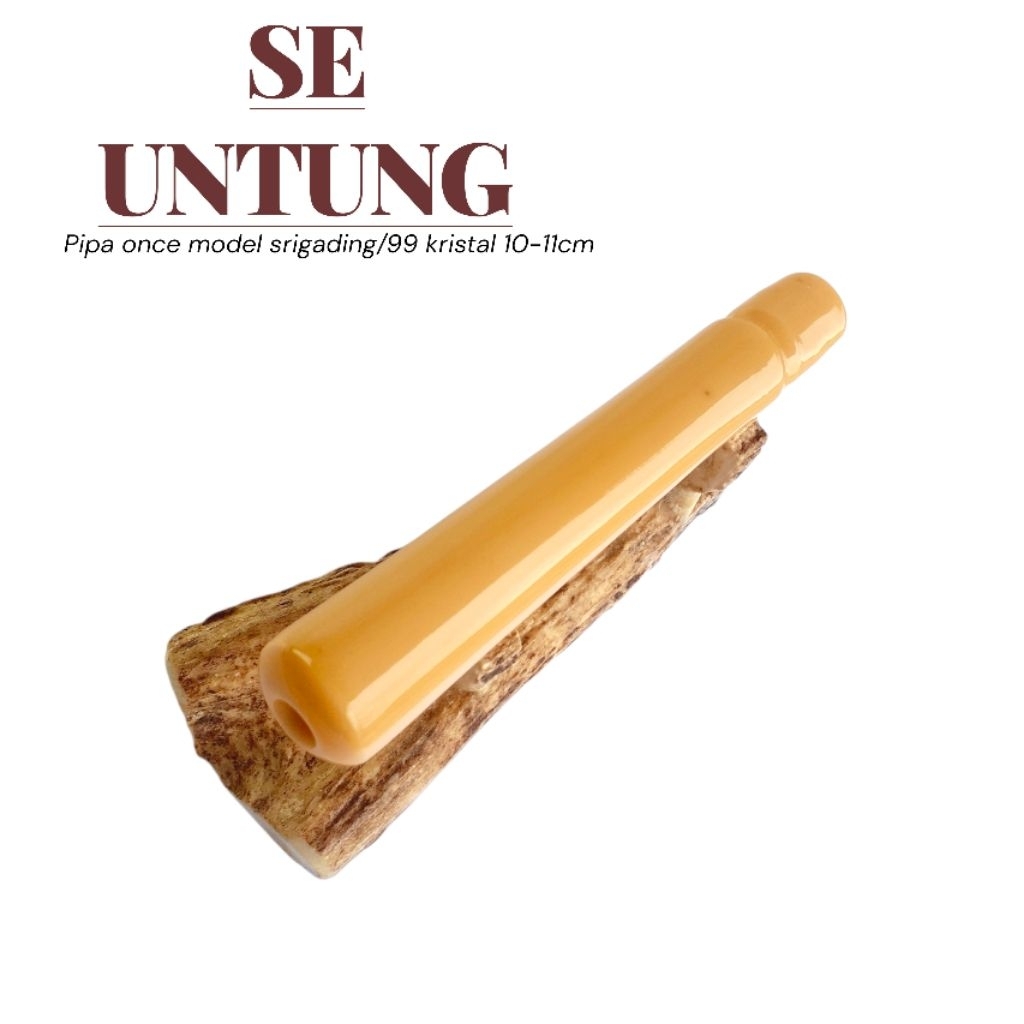 pipa once model srigading/99 original istimewa kristal 10-11cm