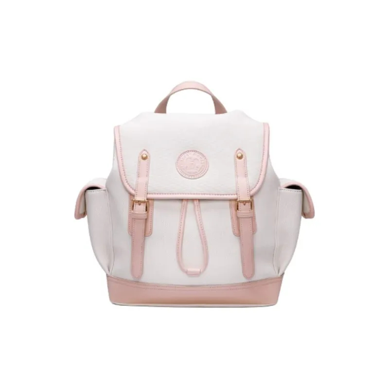 Zhens Store Bag Original Disney Off White and pink Backpacker