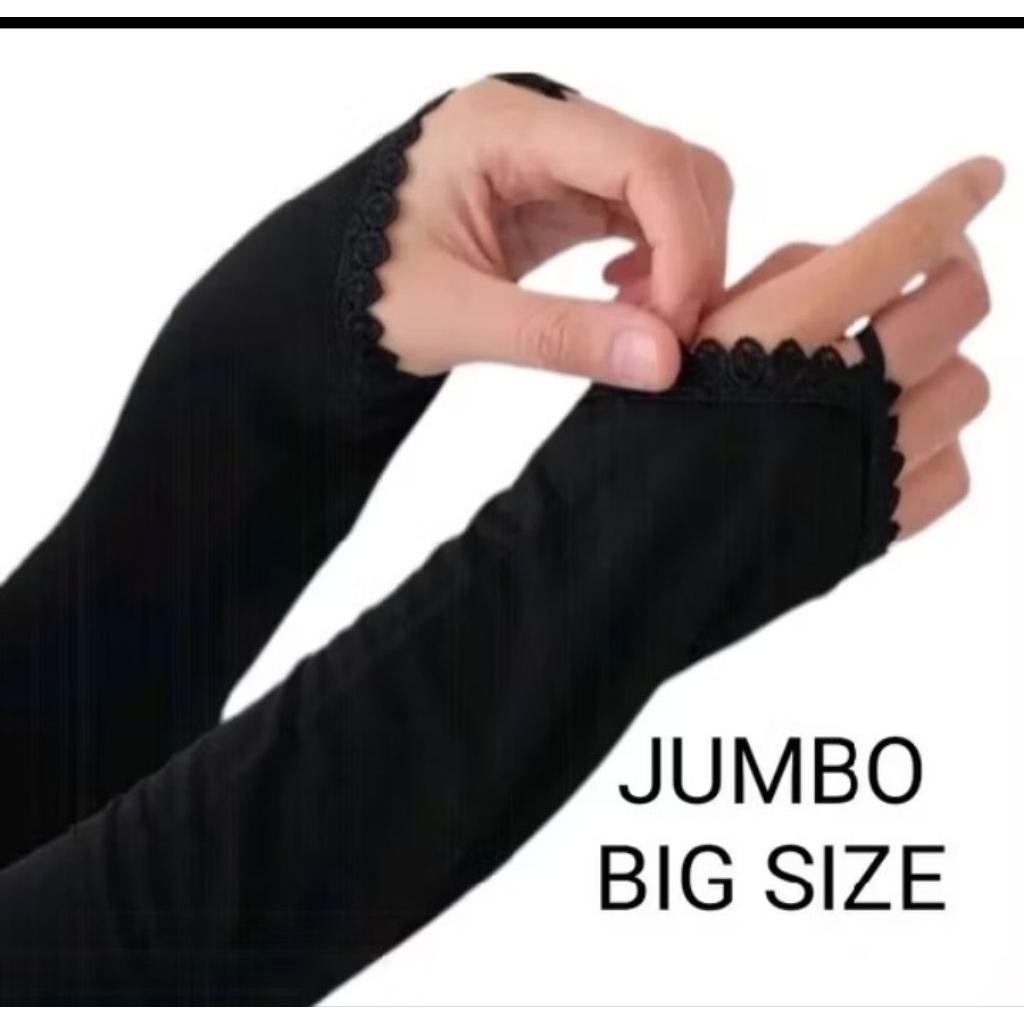 manset tangan renda jumbo/ handshock jumbo