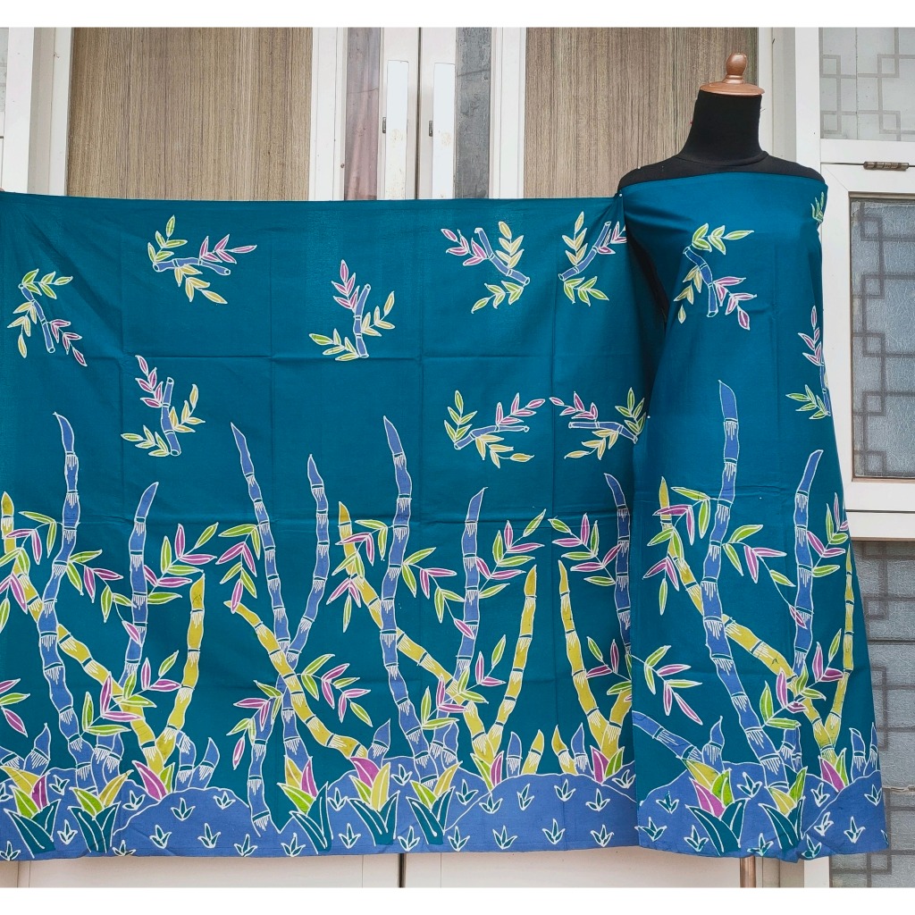 Batik Umiromlah 2210394 Bahan Kain Batik Full Tulis Asli Canting Pengrajin  Madura Pamekasan Hijau T
