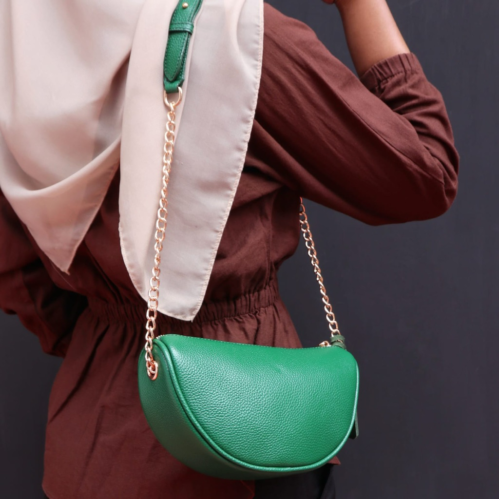 Tas Selempang Wanita Kulit Sapi Asli Berkualitas Grad A ( 1785 ) Valiant Leather Sling Tote Shoulder