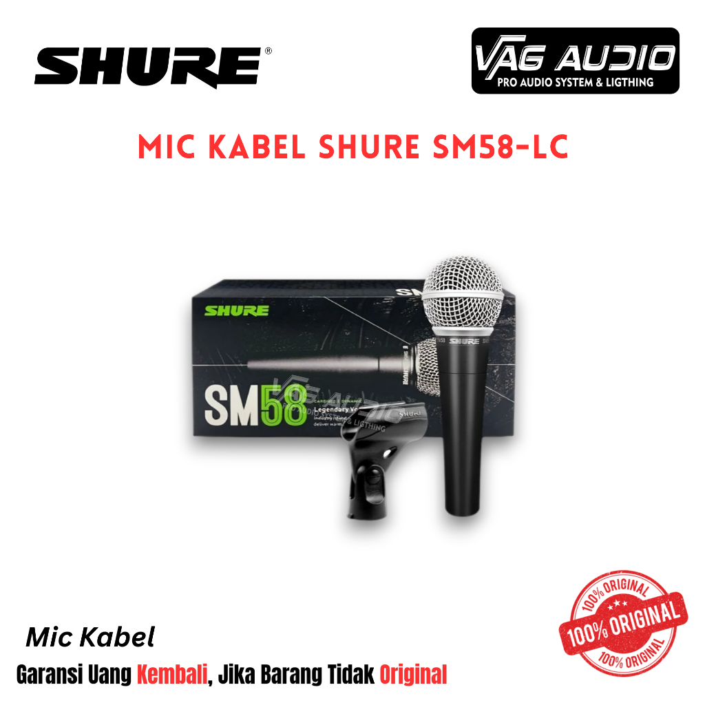 MIC KABEL SHURE SM58-LC