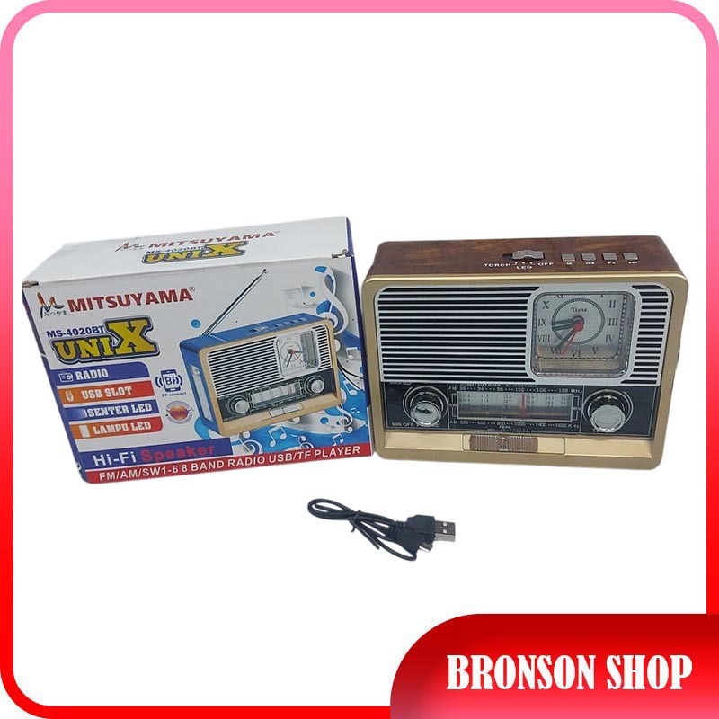 MITSUYAMA RADIO BLUETOOTH SPEAKER PORTABLE MS-4020 BT UNIX