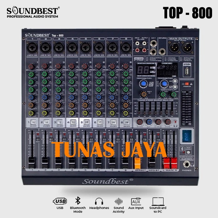 MIXER SOUNDBEST TOP800 MIXER AUDIO SOUNDBEST TOP-800 ORIGINAL MIXER SOUNDBEST TOP 800