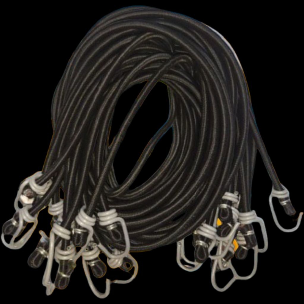 tali bagasi hitam /tali ikat barang /tali karet premium {2meter}