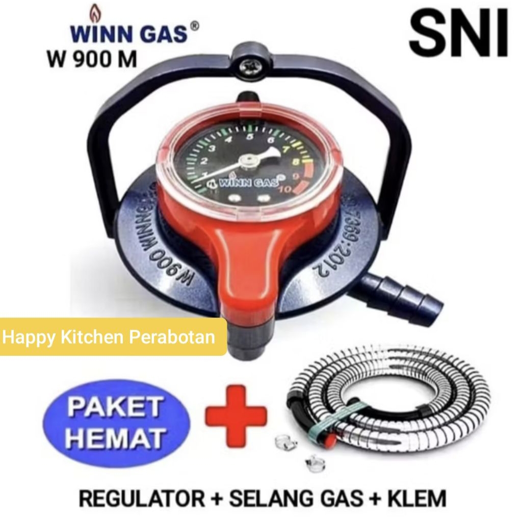 PAKET SELANG WINN GAS & REGULATOR WINN GAS W900 M