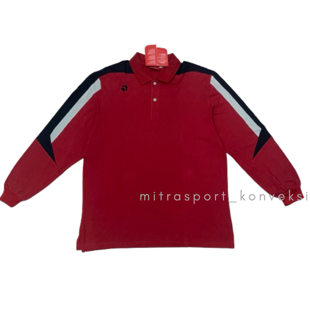 Baju Kaos Polo Olahraga Dick Wolves Lengan Panjang