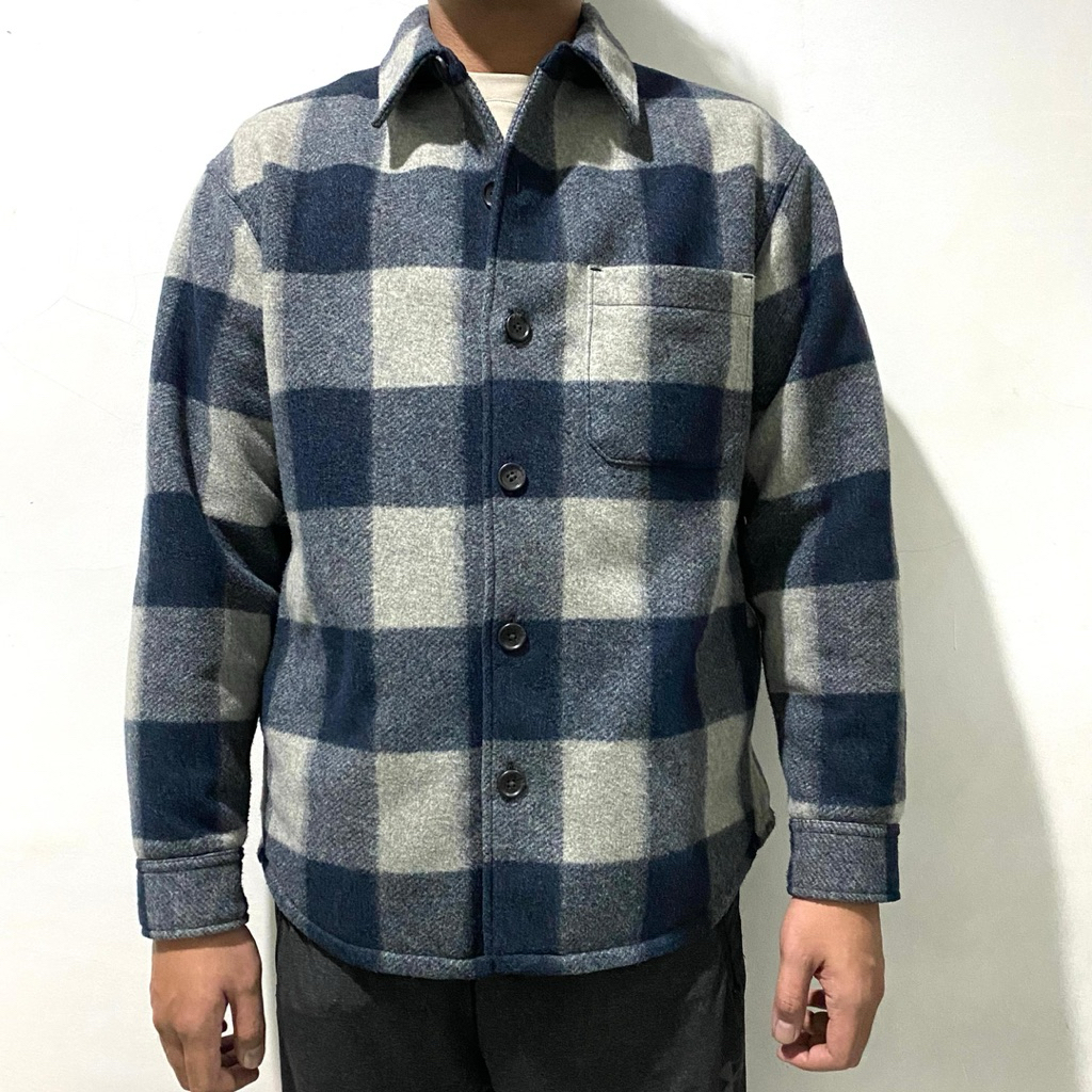  PRELOVED JAKET TEBEL  JACKET UNIQLO FLANEL UNISEX