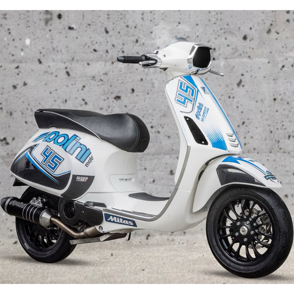 stiker Polini Sticker Decoration Set for Vespa Sprint original
