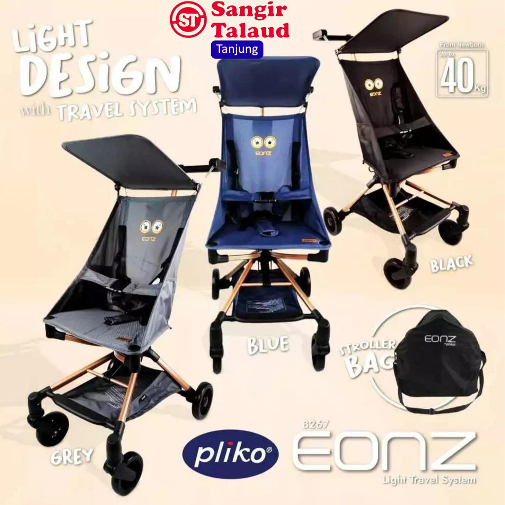 Pliko Eonz Stroller Cabin Size Ringan Ada Tas || Pliko Eonz Stroller Anak Travel Ringan Ada Tas
