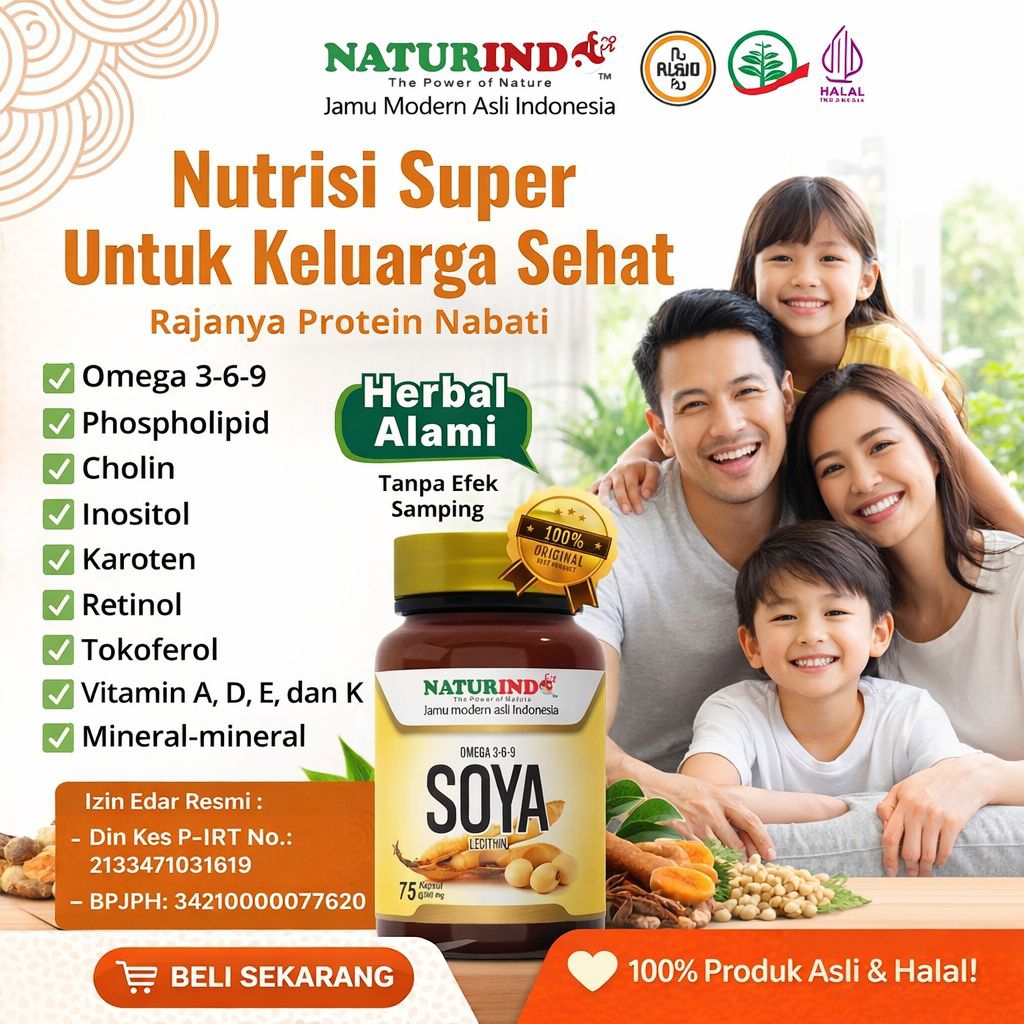 Omega 3 6 9 Soya Lechitin Vitamin Anak Dan Dewasa Untuk Mendukung Kecerdasan Dan Penyerapan Nutrisi