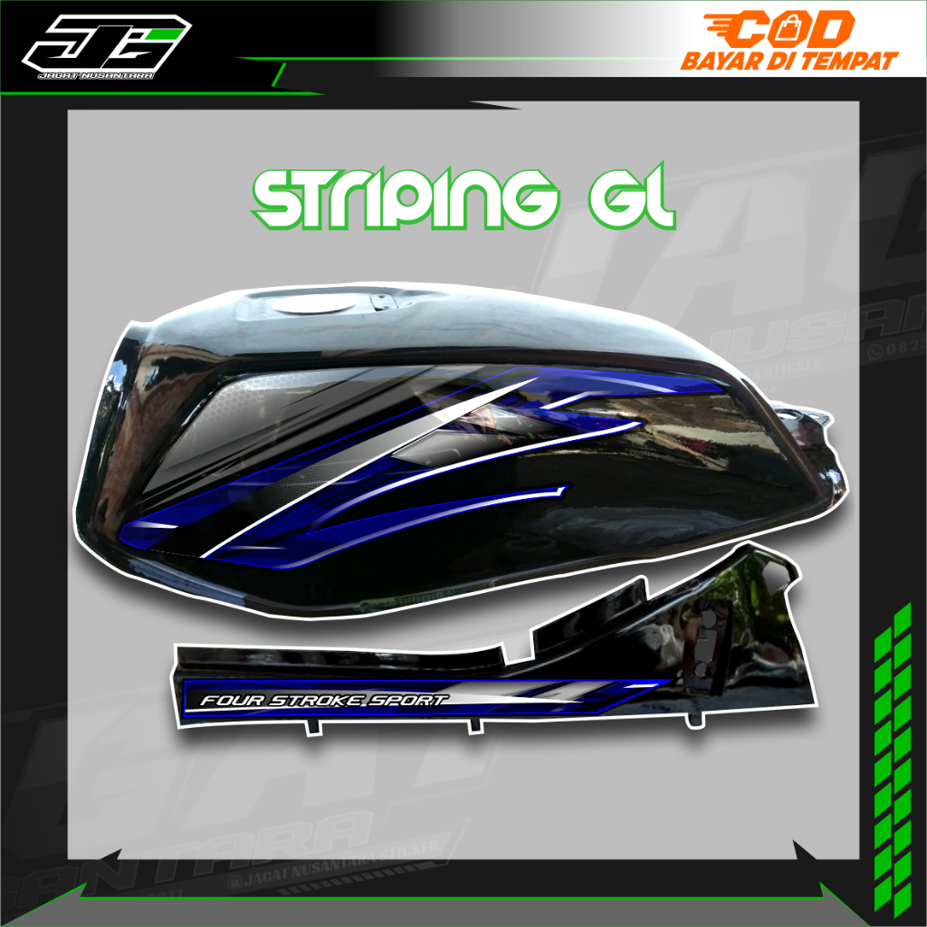 STRIPING TERBARU HONDA GL PRO MAX, STRIPING GL NEOTECH, PEMANIS GL, STRIPING GL KOTAK