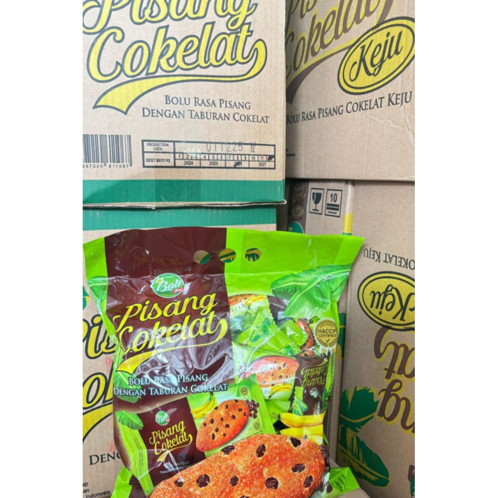 bolu pisang coklat  isi 24pcs