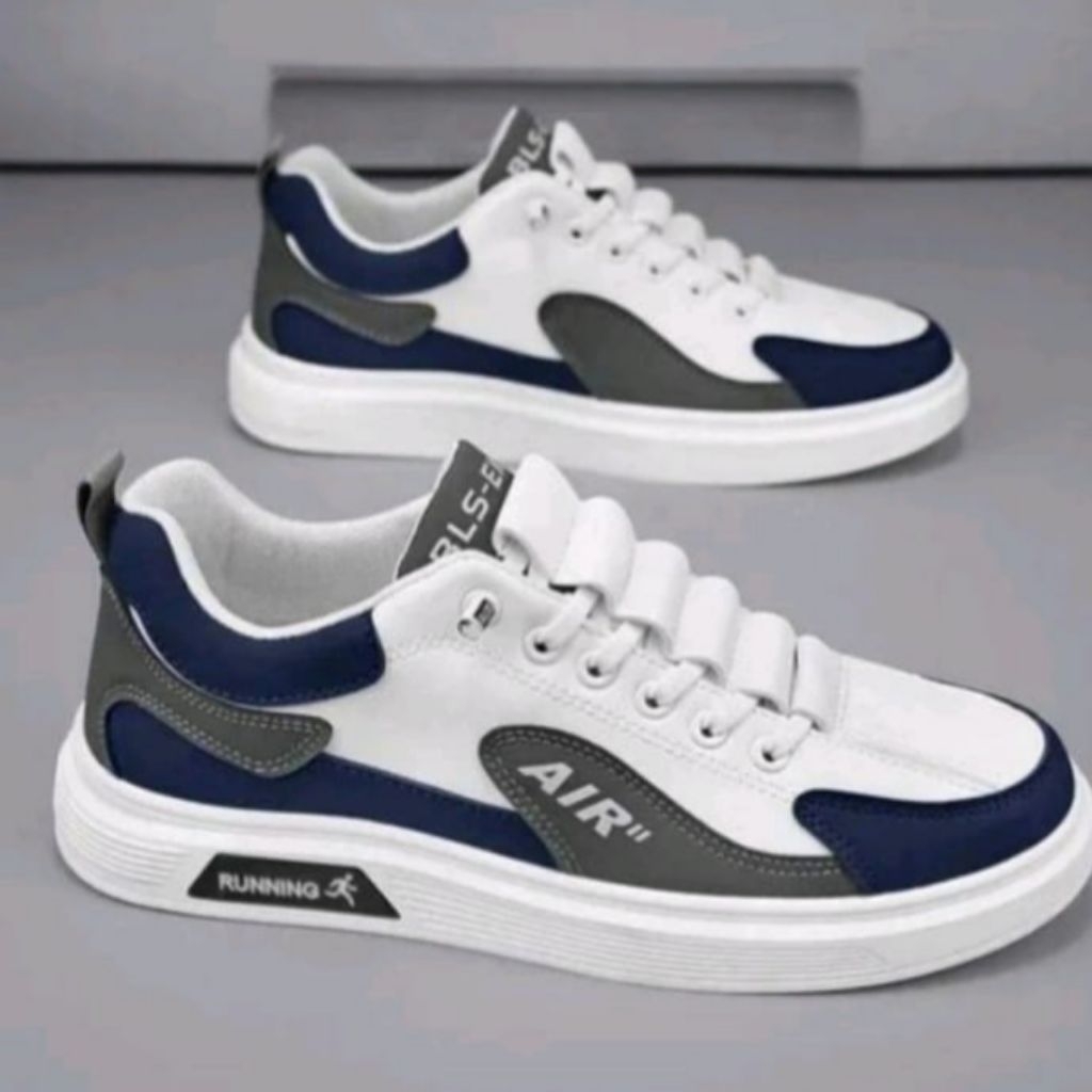 Sepatu Sneakers Toyohashi Putih Kets Pria Wanita Kasual Ringan Kekinian Snekers