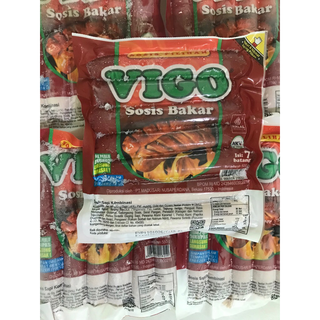 VIGO SOSIS BAKAR SAPI JUMBO ISI 7 500gr