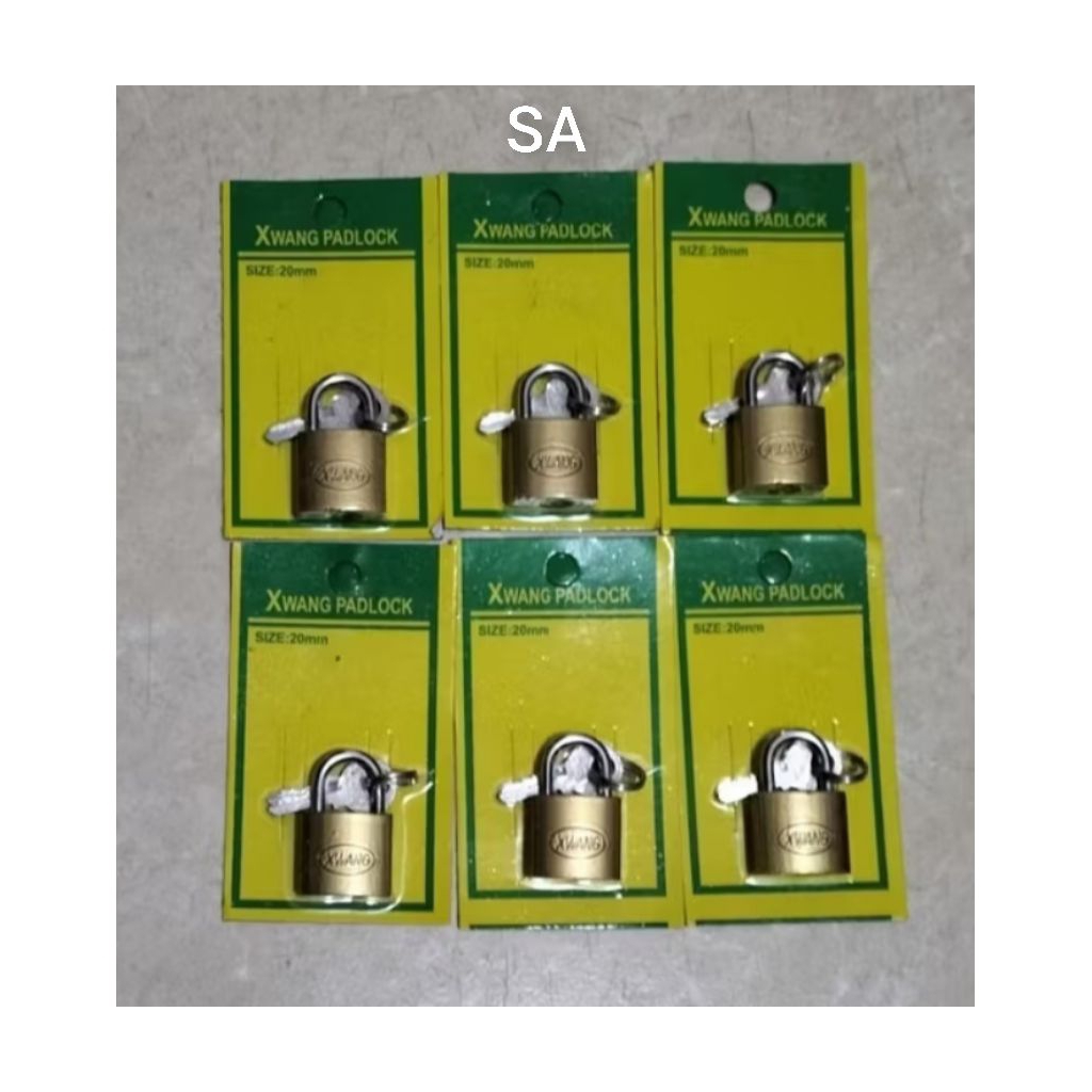 Gembok Kuning Xwang Padlock Atau Brass Padlock/Gembok Koper/Gembok Tas