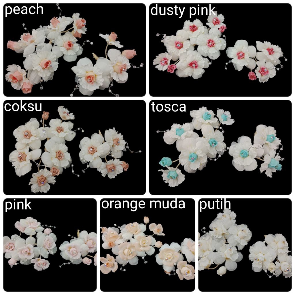 Bunga Korsase,Korsase Rambut ,Korsase Gaun, Bunga Aksesoris Rambut/Gaun