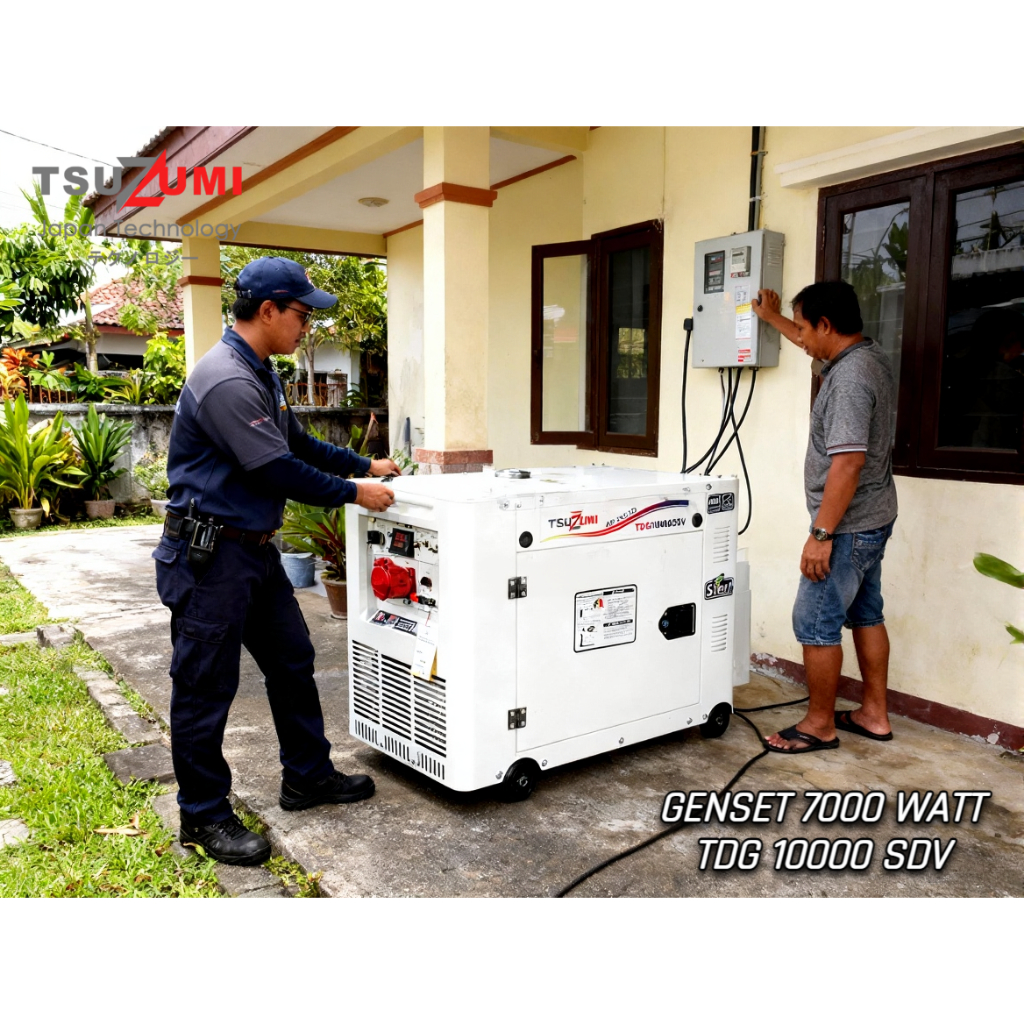 Genset Solar Tsuzumi TDG 10000SDV Genset 7000 Watt Japan Technology