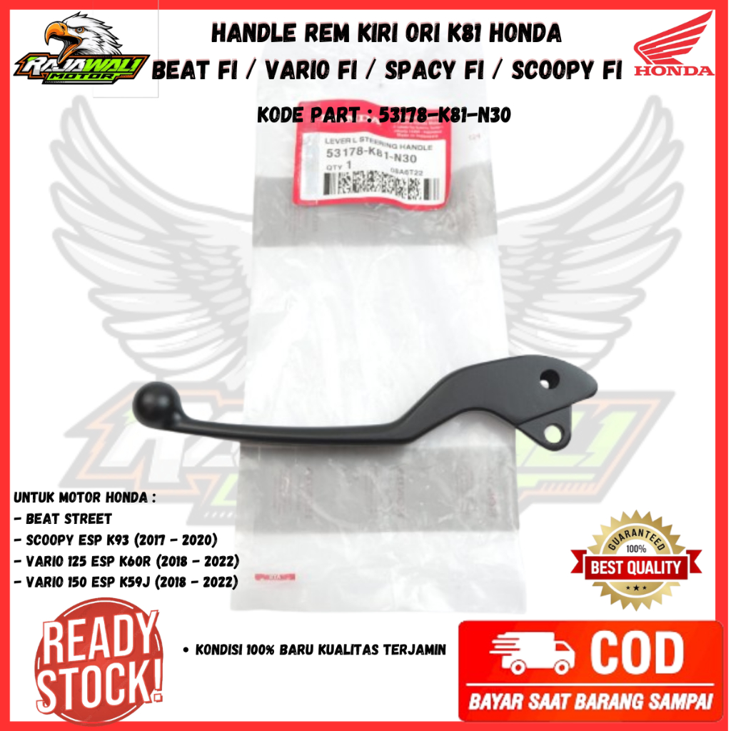 rem motor beat ori - handle rem scoopy - Handle Rem Kiri K81 Honda Beat Street - Handel Scoopy eSP K
