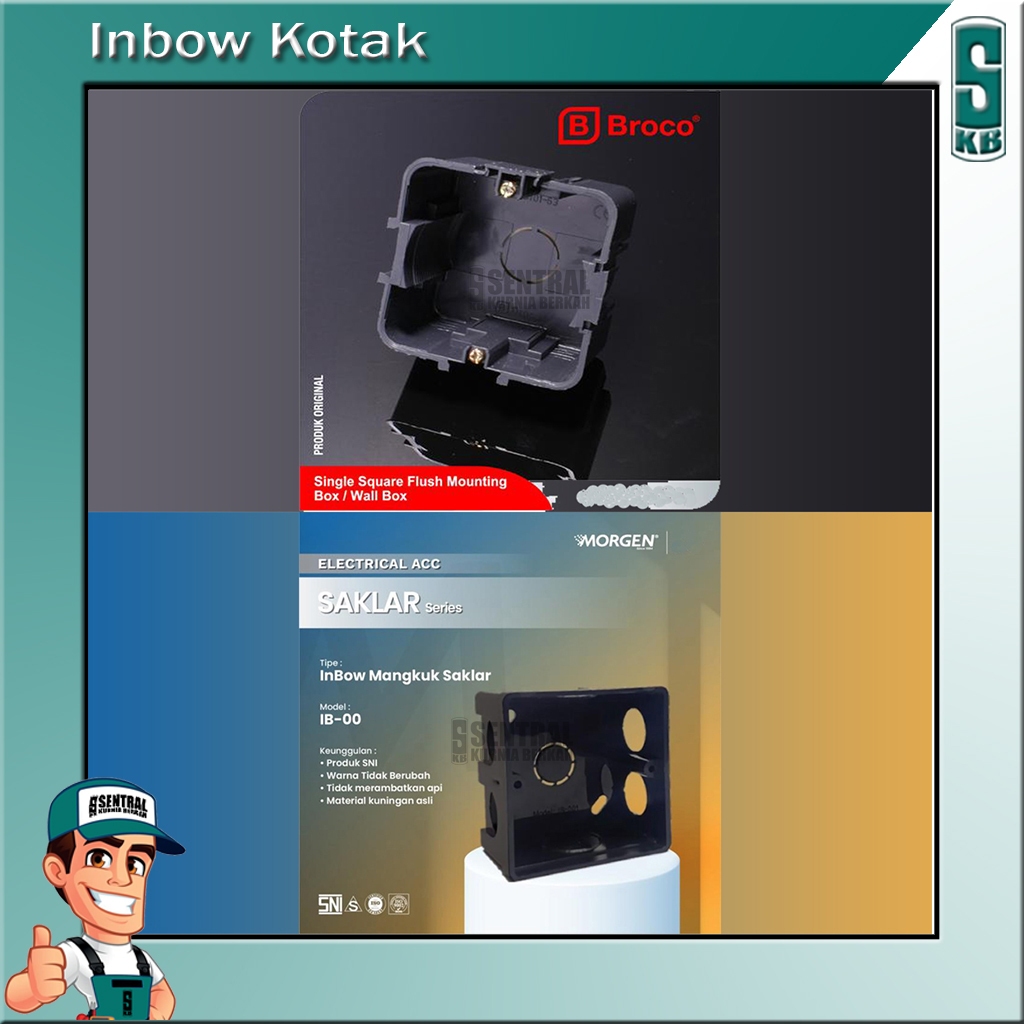 Inbow Dus Kotak Listrik Morgen | Broco IB Tanam Dus kotak 1pc