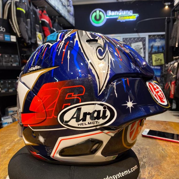 Spoiler Racing Diffuser Extension Arai Motif Spoiler Arai VZ Ram Pedrosa Shogun